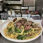 Dinner Shots 📸 Steak Tip Fettuccine, Traditional Lasagna, Chicken Marsala, and Ravioli! #ferlitosgrossepointe #gpeats